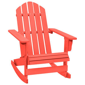 vidaXL Adirondack gyngestol heltre gran r&oslash;d