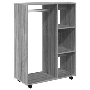 vidaXL Garderobe gr&aring; sonoma 80x40x110 cm konstruert tre