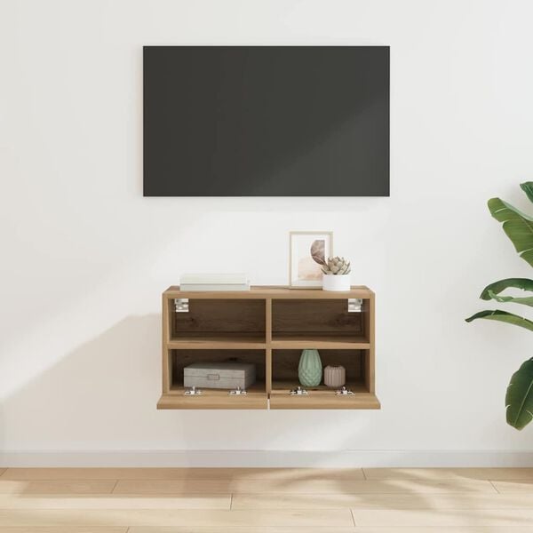 vidaXL TV Veggskap Artisan Eik 60 x 30 x 30 cm Konstruert tre