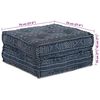 vidaXL Modulsofa Indigo Trykk 70 x 70 x 36 cm stoff