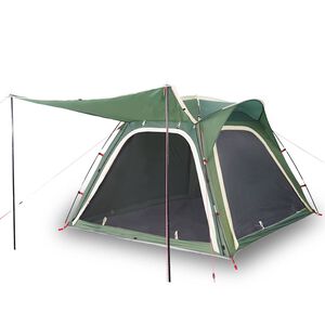 vidaXL Campingtelt 4 personer gr&oslash;nn hurtigutl&oslash;ser vanntett