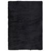 vidaXL Flossteppe med lang luv NAVARRA svart 240x340 cm polyester