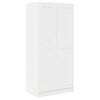 vidaXL Garderobe hvit 82,5x51,5x180 cm konstruert tre