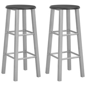 vidaXL Barkrakker 2 stk s&oslash;lv MDF