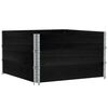 vidaXL Plantekasse svart 100x100 cm heltre furu