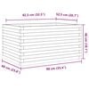 vidaXL Plantekasse 90x60x46 cm heltre furu