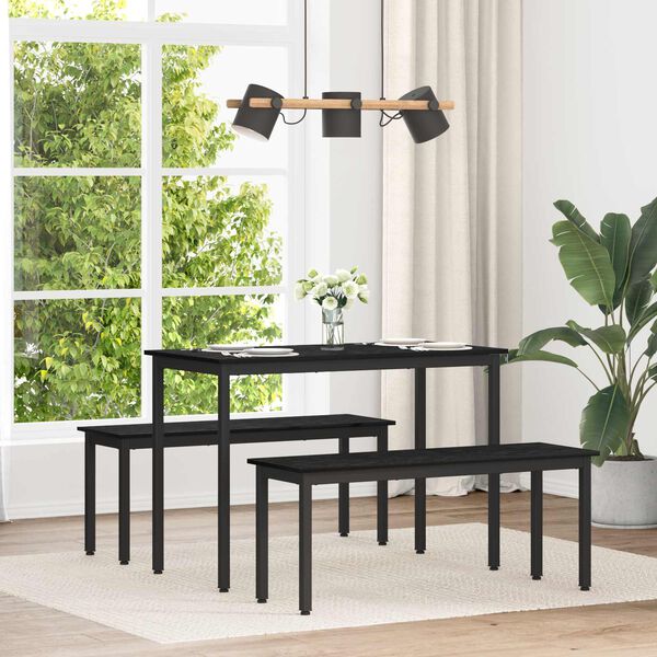 vidaXL Spisebord METALL