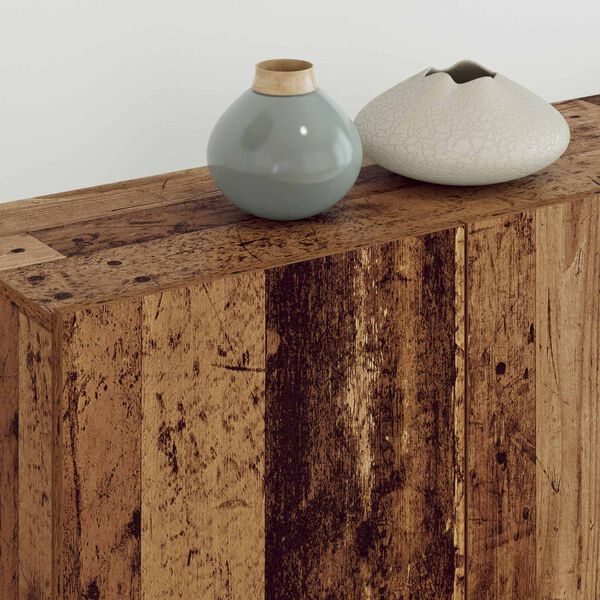 vidaXL TV-skap Veggmontert 4 pcs Gamle tre Konstruert tre