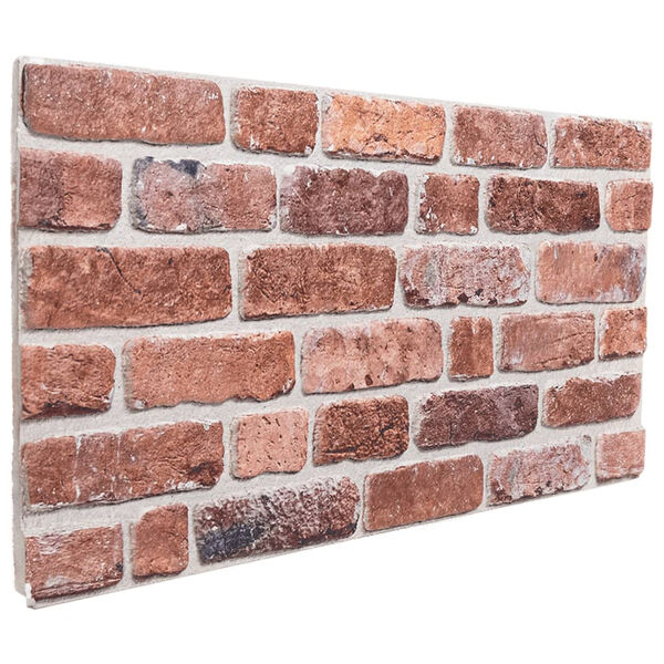 vidaXL 3D-veggpaneler 10 stk rød 100x50 cm EPS