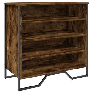 vidaXL Skohylle r&oslash;kt eik 80x38x78 cm konstruert tre