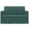 vidaXL Sofa seng M&oslash;rkegr&oslash;nn 124 x 204 x 61 cm Fl&oslash;yel