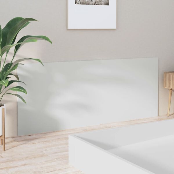 vidaXL Sengegavl h&oslash;yglans hvit 200x1,5x80 cm konstruert tre