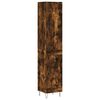 vidaXL Highboard r&oslash;kt eik 34,5x34x180 cm konstruert tre