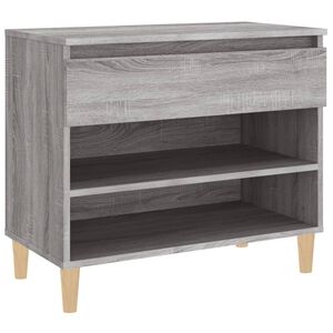 vidaXL Skoskap gr&aring; sonoma 70x36x60 cm konstruert tre