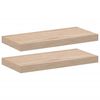 vidaXL Flytende hyller 2 stk 50x23,5x4 cm konstruert tre