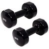 vidaXL Manualer 2 stk 2x5 kg st&oslash;pejern svart