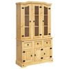 vidaXL Highboard Corona brun 112x43x191,5 cm heltre meksikansk furu