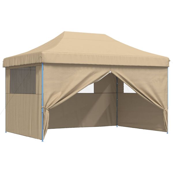 vidaXL Partytelt Beige 292 x 440 x 315 cm Oxford Stoff