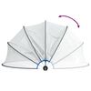vidaXL Bassengkuppel rund 376x188 cm PVC