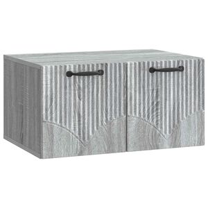 vidaXL Vegghengt TV skap Gr&aring; sonoma 59,5 x 41 x 30 cm Konstruert tre