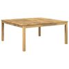 vidaXL Kaffebord Hvit 100 x 100,5 x 45 cm Solid akasietre