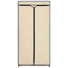 vidaXL Garderobeskap 2 stk krem 75x50x160 cm