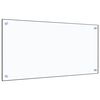 vidaXL Kjøkkenplate gjennomsiktig 80x40 cm herdet glass