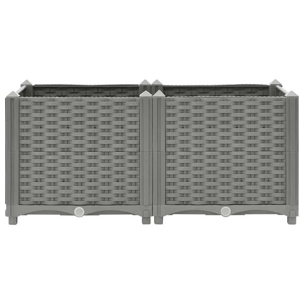 vidaXL H&oslash;ybed 80x40x38 cm polypropylen