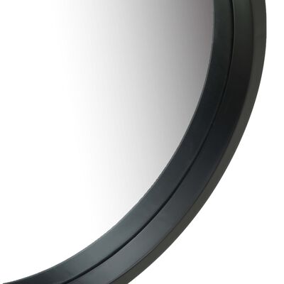 vidaXL Veggspeil med stropp 60 cm svart