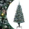 vidaXL Kunstig juletre med 300 LED gr&oslash;nn 180 cm PVC og St&aring;l og Plast