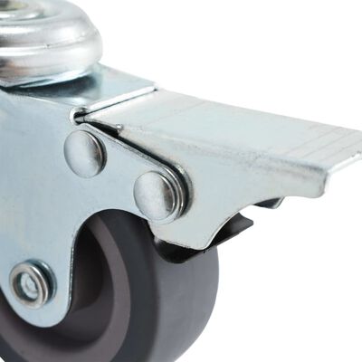 vidaXL Svinghjul med bolthull og doble bremser 4 stk 50 mm