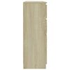 vidaXL Skjenk med skuffer sonoma eik 120x35x99 cm konstruert tre