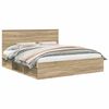 vidaXL Sengestamme med hodegjerde Sonoma 180 x 200 cm Massiv furu