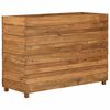vidaXL Høybed 100x40x72 cm resirkulert teak og stål