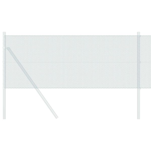 vidaXL Sekskantet gjerde gr&oslash;nn 0,8 x 10 m PVC