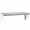 vidaXL Vegghylle 100x30x31 cm s&oslash;lv rustfritt st&aring;l