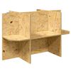 vidaXL Terrarium base Brun 80 x 50 x 50 cm OSB