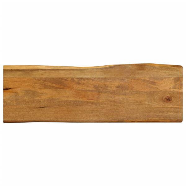 vidaXL Bordplate 140x40x3,8 cm naturlig kant heltre mango