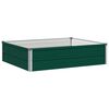 vidaXL Hevet Hagebed Gr&oslash;nn 100 x 80 x 24 cm kaldvalset st&aring;l