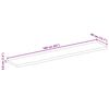 vidaXL Bordplate 160x40x3,8 cm naturlig kant grovt heltre mangotre
