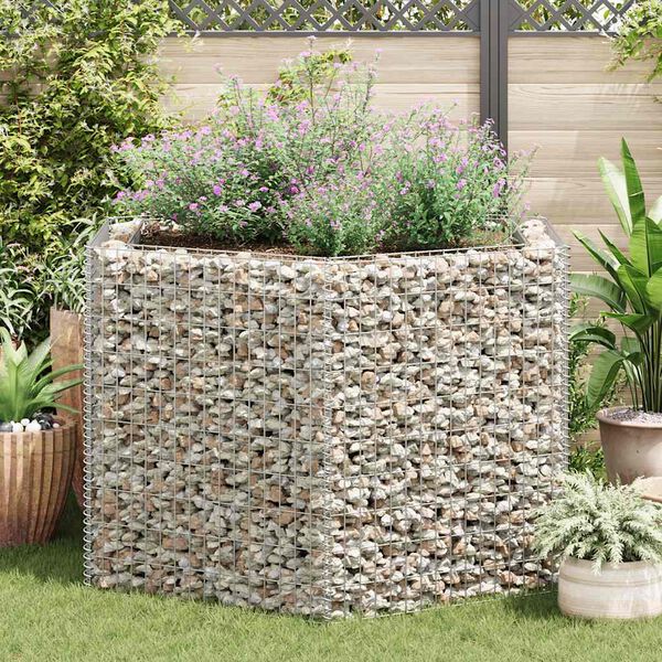 vidaXL Gabion h&oslash;ybed sekskantet 160x140x100 cm