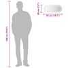 vidaXL LED-baderomsspeil 50x20 cm oval