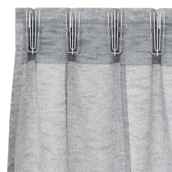 vidaXL Voile Gardin med gardiner 2 pcs M&oslash;rkegr&aring; 260 x 140 cm Polyester
