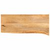 vidaXL Bordplate naturlig kant 90x30x3,8 cm heltre mango