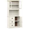 vidaXL Highboard VIGO hvit 78x40x175 cm heltre furu