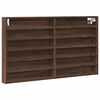 vidaXL Hyller brun eik 100x8,5x58 cm konstruert tre