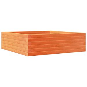 vidaXL Hageplantekasse voksbrun 80x80x23 cm heltre furu