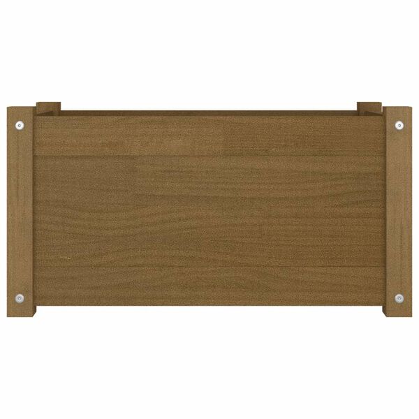 vidaXL Plantekasser 2 stk honningbrun 60x31x31 cm heltre furu