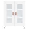 vidaXL Highboard hvit 69,5x34x180 cm konstruert tre