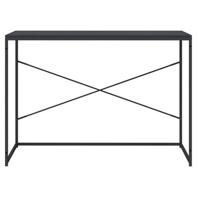 vidaXL Databord svart 110x60x70 cm sponplate
